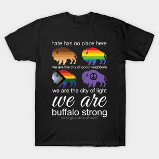 Hate has no place here, Buffalo, NY - All proceeds from this art will go to EPIC and FeedMoreWNY - Thank you! T-Shirt